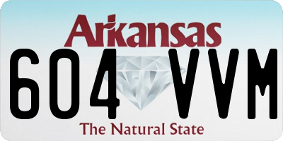 AR license plate 604VVM