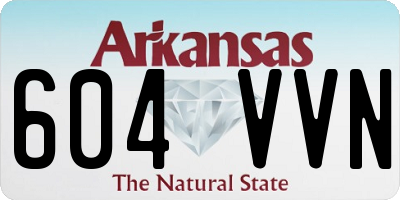 AR license plate 604VVN