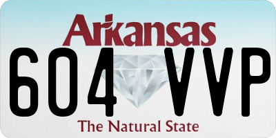 AR license plate 604VVP