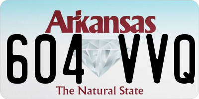 AR license plate 604VVQ