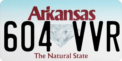 AR license plate 604VVR
