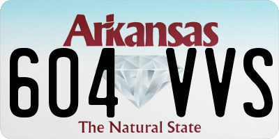 AR license plate 604VVS