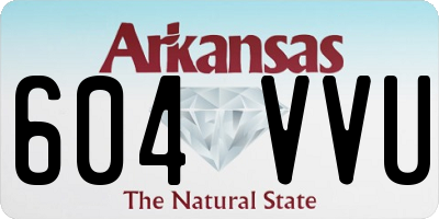 AR license plate 604VVU