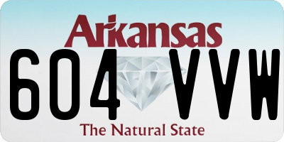 AR license plate 604VVW