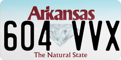 AR license plate 604VVX