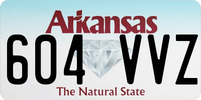 AR license plate 604VVZ