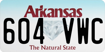 AR license plate 604VWC