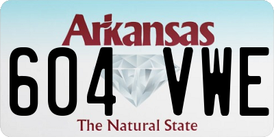 AR license plate 604VWE