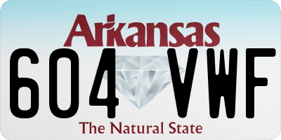 AR license plate 604VWF