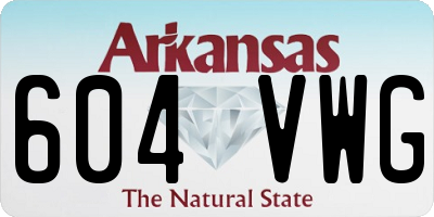 AR license plate 604VWG