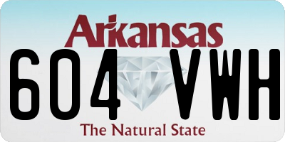 AR license plate 604VWH