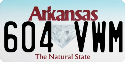 AR license plate 604VWM