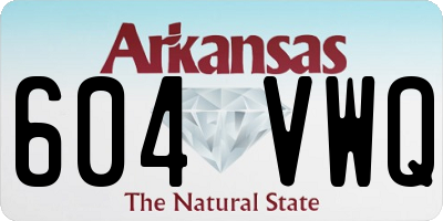 AR license plate 604VWQ