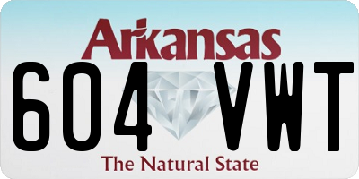 AR license plate 604VWT