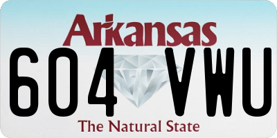 AR license plate 604VWU