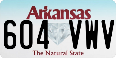 AR license plate 604VWV