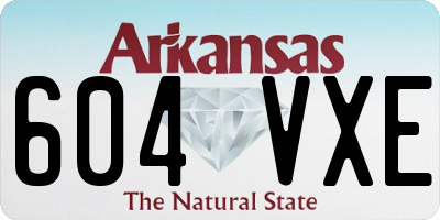 AR license plate 604VXE