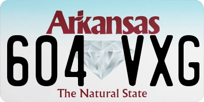 AR license plate 604VXG
