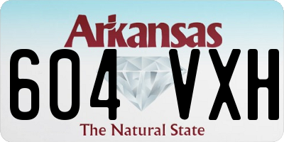 AR license plate 604VXH