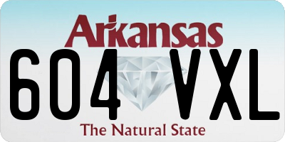 AR license plate 604VXL