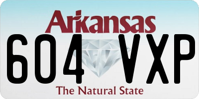 AR license plate 604VXP