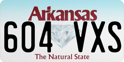 AR license plate 604VXS