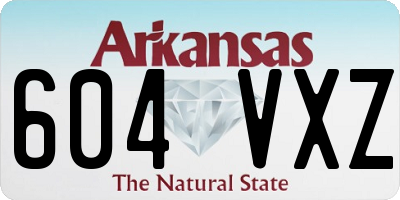 AR license plate 604VXZ