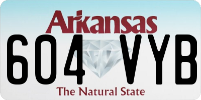 AR license plate 604VYB