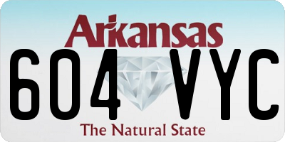 AR license plate 604VYC