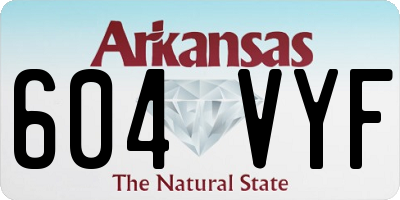 AR license plate 604VYF