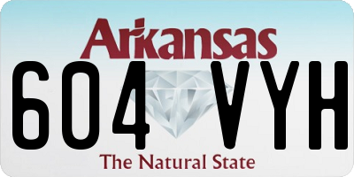 AR license plate 604VYH