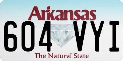 AR license plate 604VYI