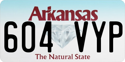 AR license plate 604VYP