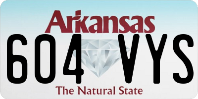 AR license plate 604VYS