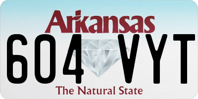 AR license plate 604VYT