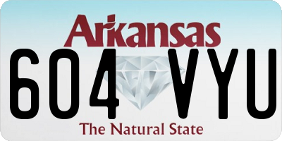 AR license plate 604VYU