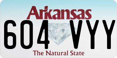 AR license plate 604VYY