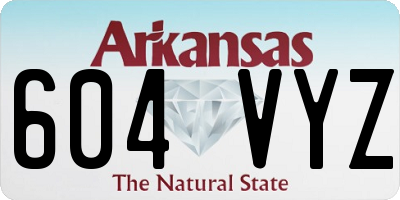 AR license plate 604VYZ