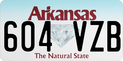 AR license plate 604VZB