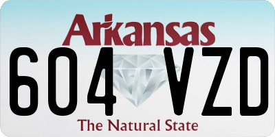 AR license plate 604VZD