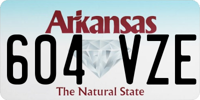 AR license plate 604VZE