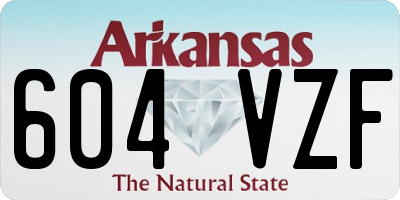 AR license plate 604VZF