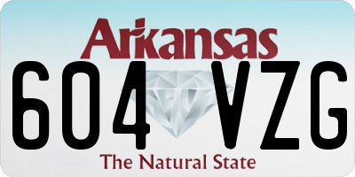 AR license plate 604VZG
