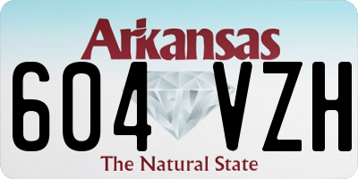 AR license plate 604VZH