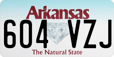 AR license plate 604VZJ