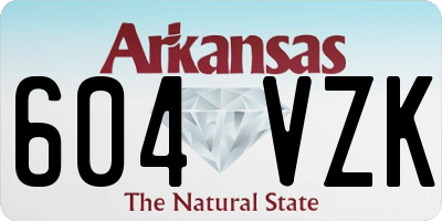 AR license plate 604VZK