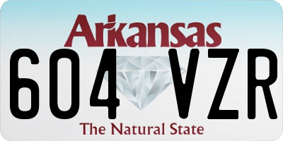 AR license plate 604VZR