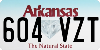 AR license plate 604VZT