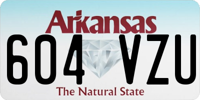 AR license plate 604VZU