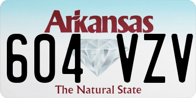 AR license plate 604VZV
